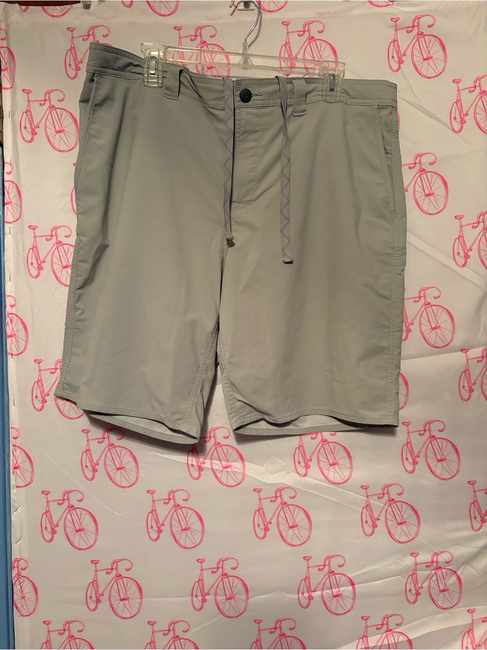 George Khaki Drawstring Hybrid Shorts